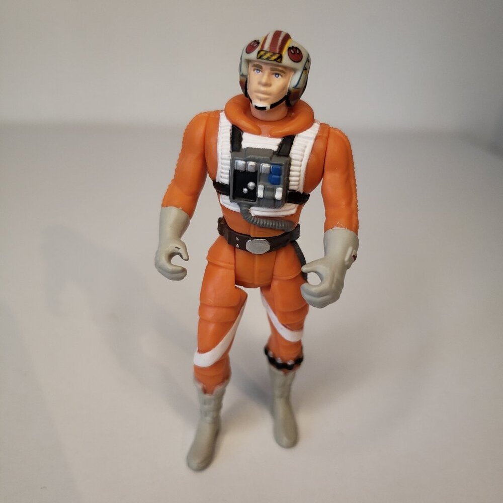 Vintage Star Wars Luke Skywalker X-Wing Pilot Action Figure Orange Jumpsuit 95
